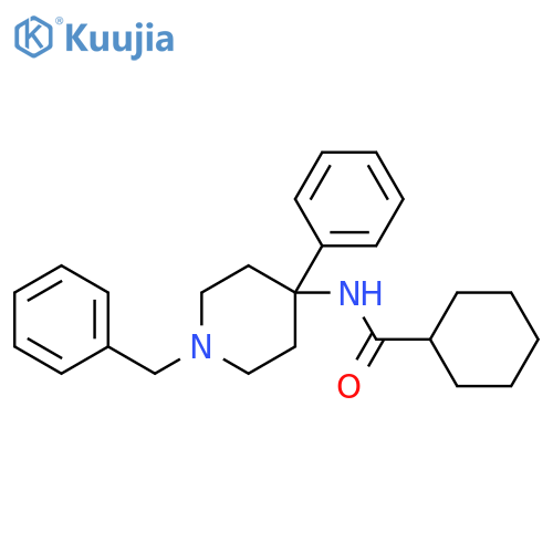 Cyclohexanecarboxamide, N-[4-phenyl-1-(phenylmethyl)-4-piperidinyl]- structure