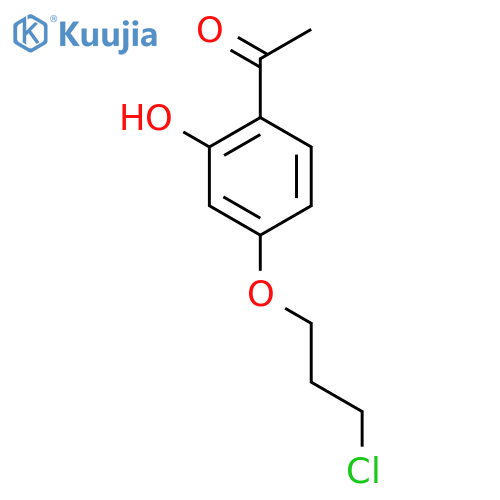 1-4-(3-Chloropropoxy)-2-hydroxyphenylethanone structure