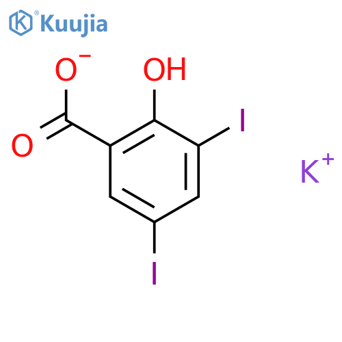 3,5-Diiodosalicylic acid potassiumsalt structure