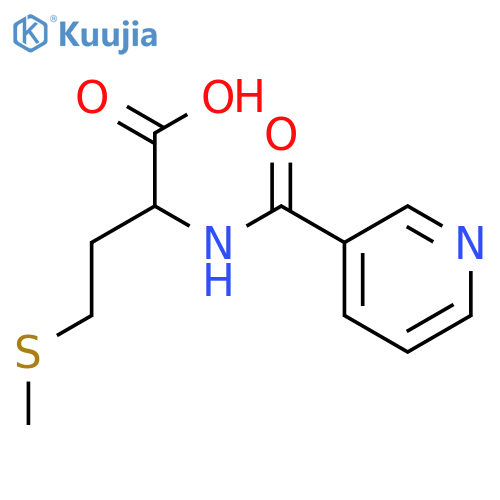 4-(methylthio)-2-(nicotinamido)butanoic acid structure