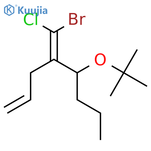 1-Octene, 4-(bromochloromethylene)-5-(1,1-dimethylethoxy)-, (Z)- structure