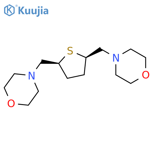 Morpholine,4,4'-[(tetrahydro-2,5-thiophenediyl)bis(methylene)]bis-, cis- (9CI) structure