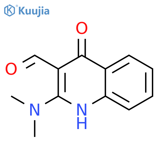 2-(dimethylamino)-4-oxo-1,4-dihydroquinoline-3-carbaldehyde structure
