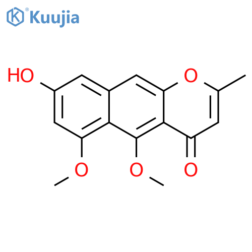 4H-Naphtho[2,3-b]pyran-4-one,8-hydroxy-5,6-dimethoxy-2-methyl- structure