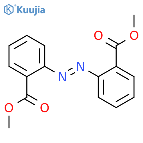 Dimethyl 2,2'-[(E)-diazenediyl]dibenzoate structure