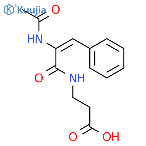 b-Alanine,N-[2-(acetylamino)-1-oxo-3-phenyl-2-propen-1-yl]- structure