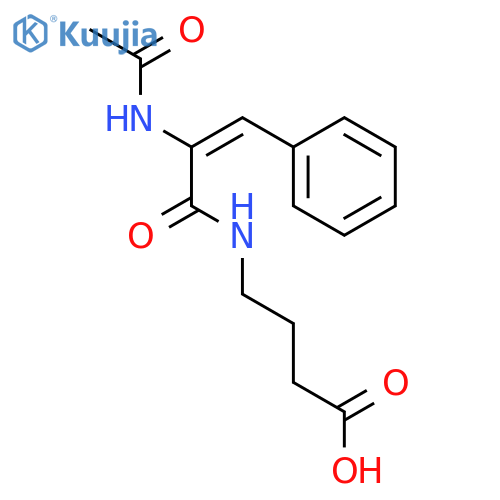 4-((2-(Acetylamino)-1-oxo-3-phenyl-2-propenyl)amino)butanoic acid structure