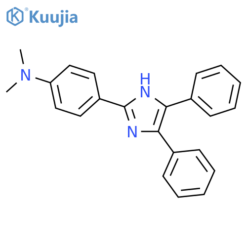 Benzenamine,4-(4,5-diphenyl-1H-imidazol-2-yl)-N,N-dimethyl- structure