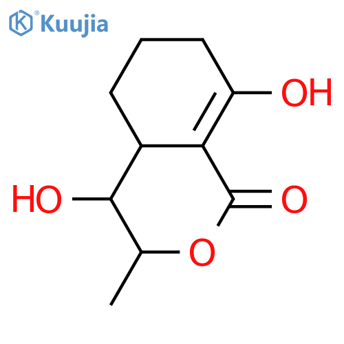 3,4,4a,5,6,7-Hexahydro-8-hydroxy-3-methyl-1H-2-benzopyran-1-one; (3R,4aS)-form, 4α-Hydroxy structure