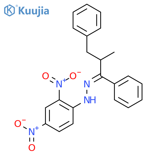 1-Propanone,2-methyl-1,3-diphenyl-, (2,4-dinitrophenyl)hydrazone (9CI) structure