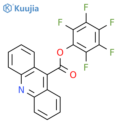 9-Acridinecarboxylic acid, pentafluorophenyl ester structure