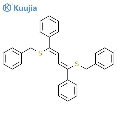 Benzene, 1,1'-[(1Z,3Z)-1,4-bis[(phenylmethyl)thio]-1,3-butadiene-1,4-diyl]bis- structure