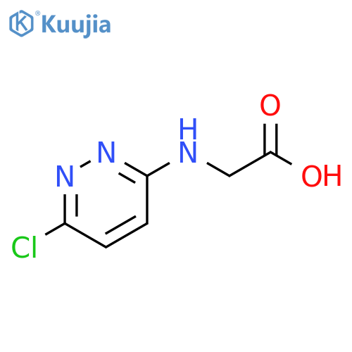2-[(6-chloropyridazin-3-yl)amino]acetic acid structure