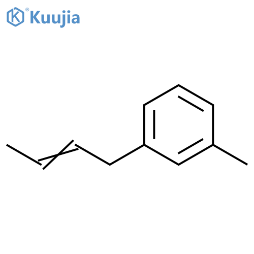 Benzene, 1-(2-butenyl)-3-methyl- structure