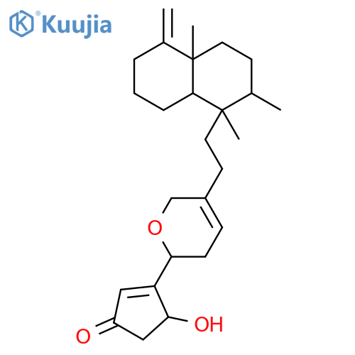 2(5H)-Furanone,4-[(2R)-5-[2-[(1S,2S,4aR,8aR)-decahydro-1,2,4a-trimethyl-5-methylene-1-naphthalenyl]ethyl]-3,6-dihydro-2H-pyran-2-yl]-5-hydroxy-,(5R)- structure