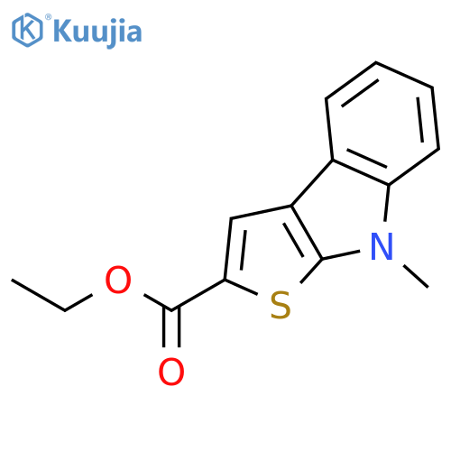 Ethyl 8-methyl-8H-thieno2,3-bindole-2-carboxylate structure