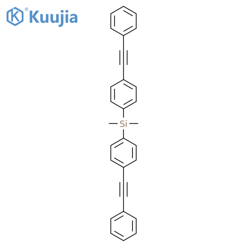 Dimethylbis[4-(phenylethynyl)phenyl]silane structure