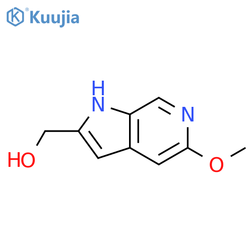 (5-METHOXY-1H-PYRROLO[2,3-C]PYRIDIN-2-YL)METHANOL structure
