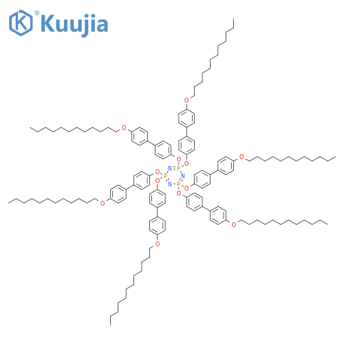 1,3,5,2,4,6-Triazatriphosphorine, 2,2,4,4,6,6-hexakis[[4'-(dodecyloxy)[1,1'-biphenyl]-4-yl]oxy]-2,2,4,4,6,6-hexahydro- (9CI) structure