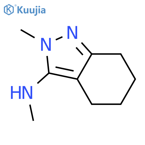 N,2-Dimethyl-4,5,6,7-tetrahydro-2H-indazol-3-amine structure