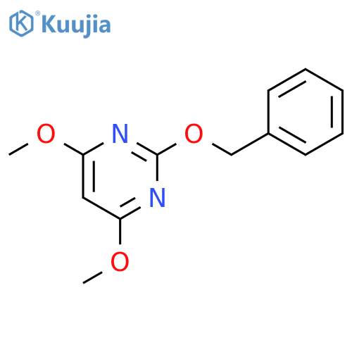 Pyrimidine, 4,6-dimethoxy-2-(phenylmethoxy)- (9CI) structure