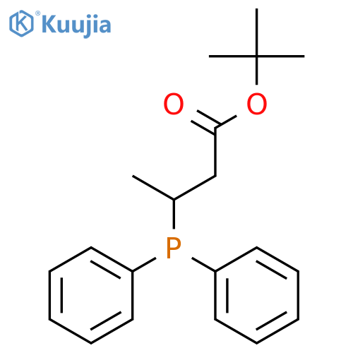 Butanoic acid, 3-(diphenylphosphino)-, 1,1-dimethylethyl ester structure