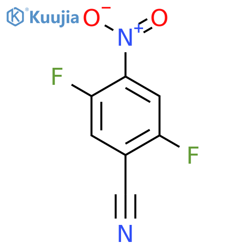 2,5-difluoro-4-nitro-benzonitrile structure