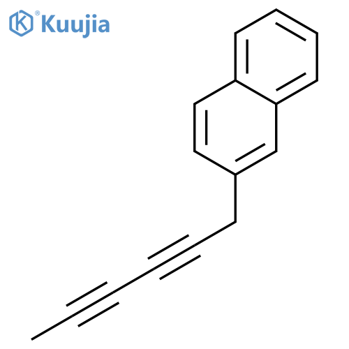 Naphthalene,2-(2,4-hexadiyn-1-yl)- structure