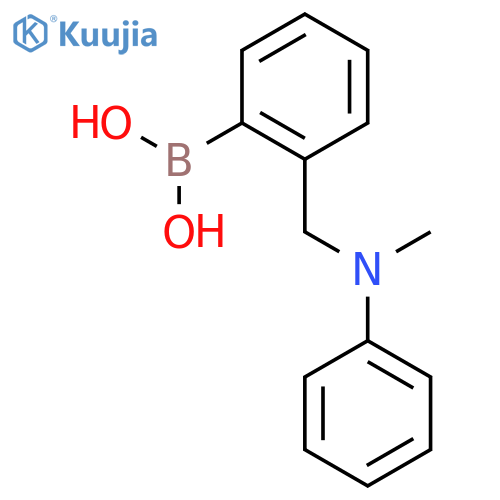 (2-{[Methyl(phenyl)amino]methyl}phenyl)boronic acid structure