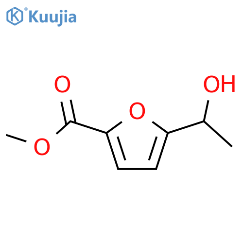 2-Furancarboxylic acid, 5-(1-hydroxyethyl)-, methyl ester (9CI) structure