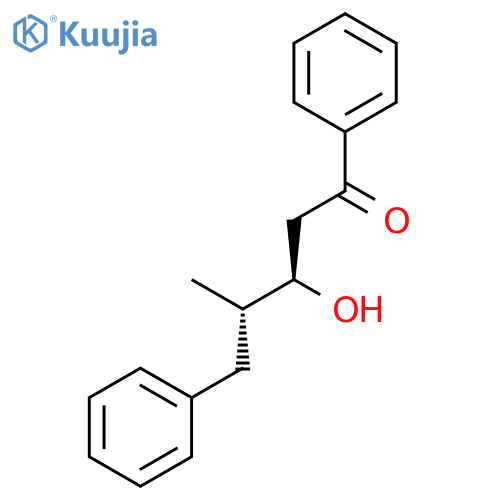 1-Pentanone, 3-hydroxy-4-methyl-1,5-diphenyl-, (R*,S*)- structure