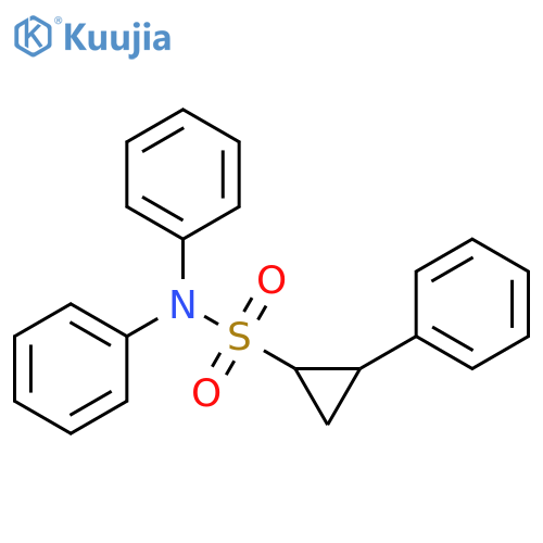 Cyclopropanesulfonamide,N,N,2-triphenyl-, trans- (8CI) structure