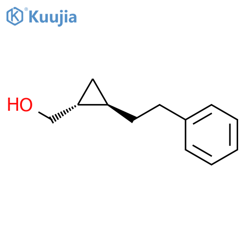 Cyclopropanemethanol, 2-(2-phenylethyl)-, (1R,2R)-rel- structure