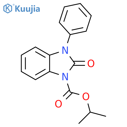 1H-Benzimidazole-1-carboxylic acid, 2,3-dihydro-2-oxo-3-phenyl-,1-methylethyl ester structure