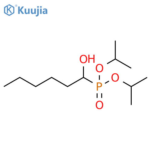 Phosphonic acid, (1-hydroxyhexyl)-, bis(1-methylethyl) ester structure