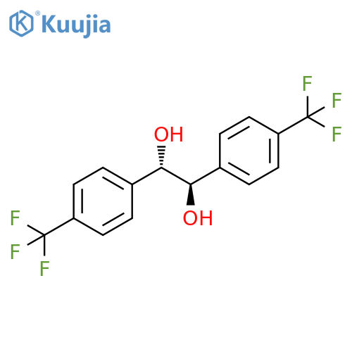 1,2-Ethanediol, 1,2-bis[4-(trifluoromethyl)phenyl]-, (1R,2S)-rel- structure