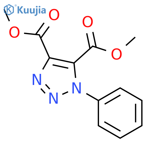 4,5-dimethyl 1-phenyl-1H-1,2,3-triazole-4,5-dicarboxylate structure