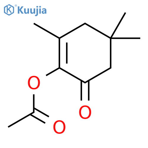 (2,4,4-trimethyl-6-oxocyclohexen-1-yl) Acetate structure