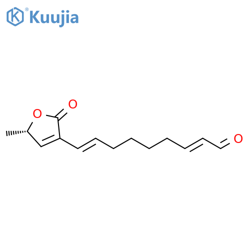 2,8-Nonadienal, 9-[(5S)-2,5-dihydro-5-methyl-2-oxo-3-furanyl]-, (2E,8E)- structure