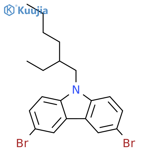 3,6-Dibromo-9-(2-ethylhexyl)carbazole structure
