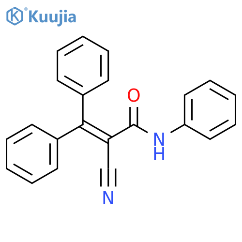 2-Propenamide, 2-cyano-N,3,3-triphenyl- structure