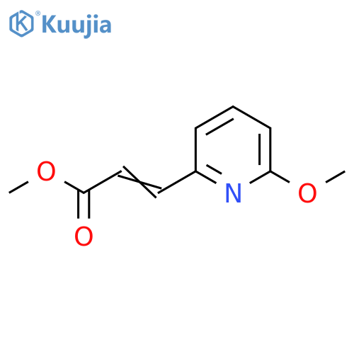 (E)-methyl 3-(2-methoxy-6-pyridinyl)acrylate structure