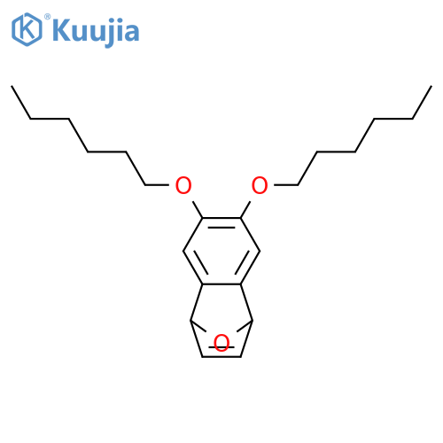 1,4-Epoxynaphthalene, 6,7-bis(hexyloxy)-1,4-dihydro- structure
