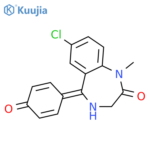 2H-1,4-Benzodiazepin-2-one,7-chloro-1,3-dihydro-5-(4-hydroxyphenyl)-1-methyl- structure
