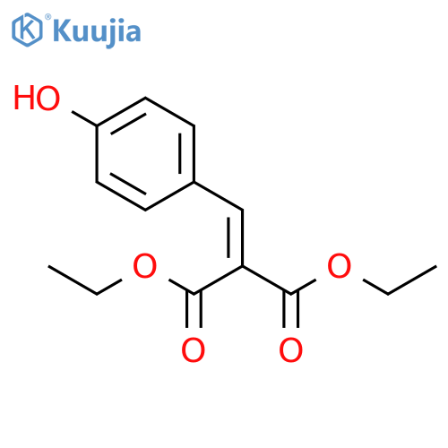 Diethyl 2-(4-hydroxybenzylidene)malonate structure