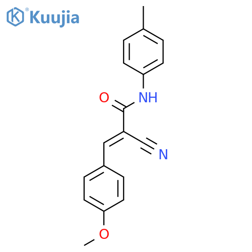 (E)-2-cyano-3-(4-methoxyphenyl)-N-(4-methylphenyl)prop-2-enamide structure