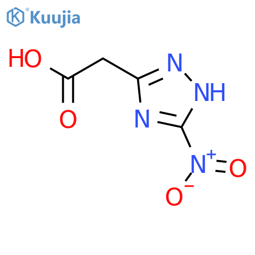 (5-nitro-1H-1,2,4-triazol-3-yl)acetic acid structure