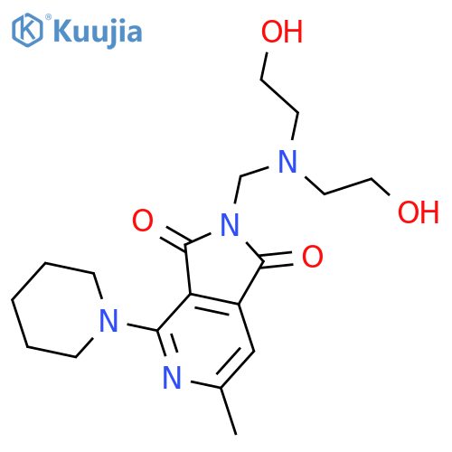 2-{[bis(2-hydroxyethyl)amino]methyl}-6-methyl-4-piperidin-1-yl-1H-pyrrolo[3,4-c]pyridine-1,3(2H)-dione structure