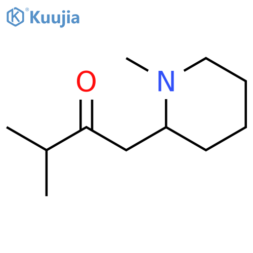 2-Butanone, 3-methyl-1-(1-methyl-2-piperidinyl)- structure