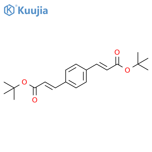 2-Propenoic acid, 3,3'-(1,4-phenylene)bis-, 1,1'-bis(1,1-dimethylethyl) ester, (2E,2'E)- structure